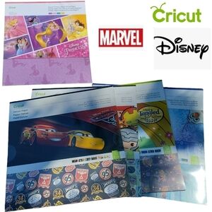 CRICUT DISNEY and MARVEL Deluxe Paper for crafting Lot of 5 sets NEW